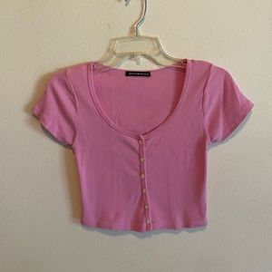 Brandy Melville Pink Bubblegum Zelly Top